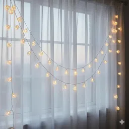 kanvika 15 LEDs 3 m Yellow Steady Flower Rice Lights image 4