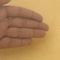 buyagain HDPE - High Density Poly Ethylene Infants Washable 3x5 ft ivory Readymade Stitched Window Mosquito Net With Self Adhesive Hook Tape Mosquito Net image 2