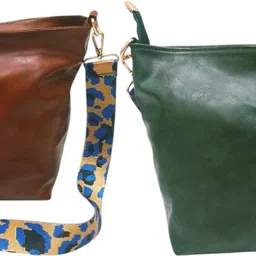 dakota Brown, Green Women Sling Bag SKU84-picture-13