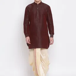 VASTRAMAY Men Dhoti image 5