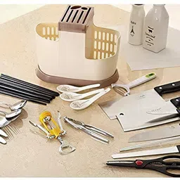 nunki trend Kitchen spoon ,Fork,Knives,Spoons,cutlery ,Knife Other Holder Stand Plastic Cutlery Set image 5