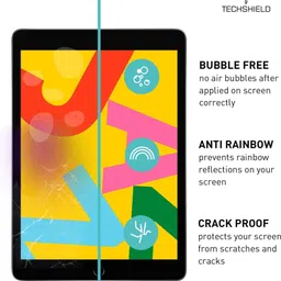 TECHSHIELD Tempered Glass Guard for Apple iPad 9th Gen 10.2 inch image 5