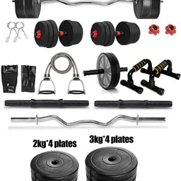 starx 20 kg Adjustable Weight Set for Muscle Building And Accessories Home Gym Combo-picture-18