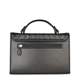 FLYING BERRY Black Solid Satchel image 4