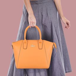 Lavie Mustard Yellow Solid Handheld Bag-picture-29