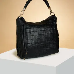 Forever Glam by Pantaloons Textured PU Structured Handheld Bag-picture-14