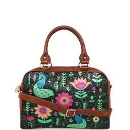Sabhyata Floral Printed Oversized Structured Handheld Bag-picture-50