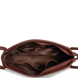 ZOUK Geometric Printed Structured Vegan Leather Shoulder Bag image 4