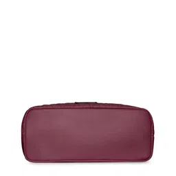 Accessorize Faux Leather Maroon Lannister Quilted Tote Bag image 5