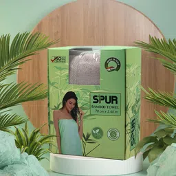 Aura Off-White Solid 525 GSM Spur Bamboo Large Bath Towel image 5