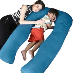 dormyo Microfibre Pregnancy Pillow Pack of 1 Abstract Cozy: Maternity U-Shaped Body Maternity Pillow for Pregnant Women image 1