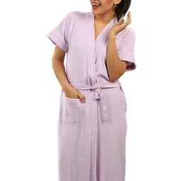 superior Lavender Free Size Bath Robe-picture-15