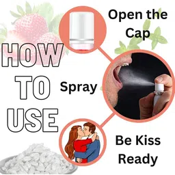 Qelica Set Of 2 Strawberry Crush & Paan Kesari Mouth Freshener Spray 10 g Each image 5