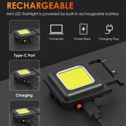 bloomify BMT-K144 Multifunction Keychain Flashlight & Bottle Opener Compact Camping Light 2 hrs Torch Emergency Light image 3