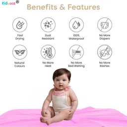 kidoooz Polycotton Baby Bed Protecting Mat image 3