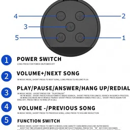 Worricow Mini DJ Sound box Best Party Light Beat Blast High Extra Bass Blast with Ultra 3D Bass Dust-proof/splash proof Portable Wireless Bluetooth Speaker for Car/Laptop/Home audio & gaming With USB/FM/TF card & line in aux supported 10 W Bluetooth Speaker image 3