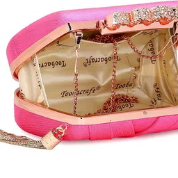 toobacraft Party Pink, Gold Clutch image 4