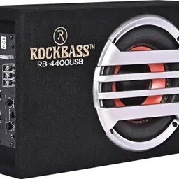 rockbass RB-4400USB UNDER SEAT CAR BASS TUBE 8 INCH Plug and Play (Built-In Amplifier) Subwoofer image 2