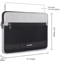 craloft 14 inch Laptop Sleeve Bag with Handle for Professionals and Students (L32) Laptop Sleeve/Cover image 3