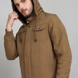 fort collins Men Solid Bomber Jacket image 2