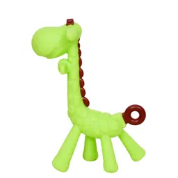 The Little Lookers Green Giraffe Silicone BPA Free Teether image 3