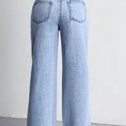 jj denim Women Regular High Rise Light Blue Jeans image 2