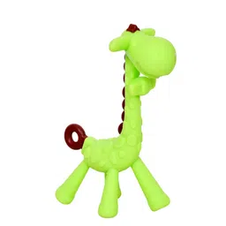 The Little Lookers Green Giraffe Silicone BPA Free Teether image 2