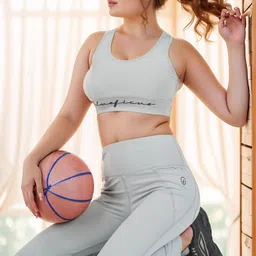 blueficus Women Solid Grey Track Pants image 5