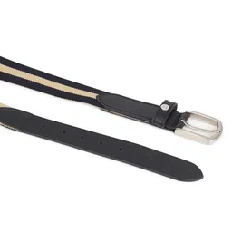 Urbano Plus Men Striped Leather Casual Belt image 4