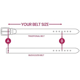 amicraft Men Leather Tang Slim Formal Belt image 4