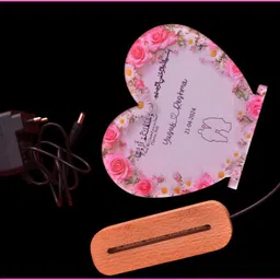 nissha Heart shape UV printed night lamp Night Lamp image 3