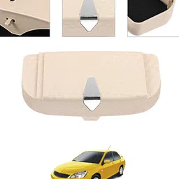 ayw Universal Multiuse Beige New Style Sunglass Holder For Car-52 White Car Sunglass Clip Holder image 1
