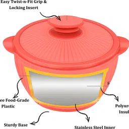 SAHU CassaPro Double-Walled Stainless Steel Inner Thermoware Casserole image 4