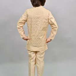 ahhaaaa Boys Embroidered Sherwani Set image 4