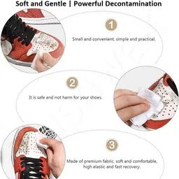 Bainsh Shoe wipes|Sneaker Cleaner Wipes for Cleaning 80 Pcs| Removes dirt & Cleaner Shoe Lace image 2