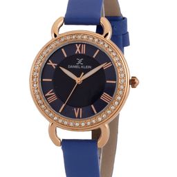 Daniel Klein Women Blue Embellished Dial& Blue Leather Straps Analogue Watch DK 1 12563-6-picture-36