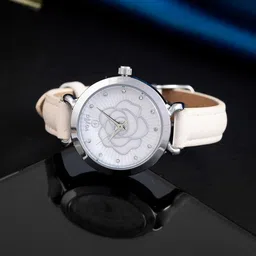 Voylla Women Round Dial & Leather Bracelet Style Straps Analogue Watch- 8905124489910-picture-46