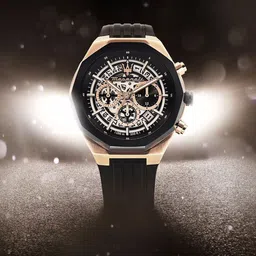 Maserati Men Silver-Toned Embellished Dial & Black Bracelet Style Straps Digital Watch R8871642003-picture-40