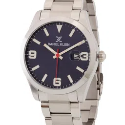 Daniel Klein Men Blue Dial & Silver Toned Stainless Steel Straps Analogue Watch-picture-19