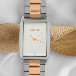 JOKER & WITCH Women White Embellished Dial & Multicoloured Stainless Steel Bracelet Style Straps Analogue Watch-picture-16