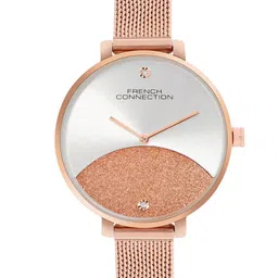 French Connection Women Embellished Dial & Stainless Steel Bracelet Style Straps Analogue Watch FCN089SRGM-picture-19