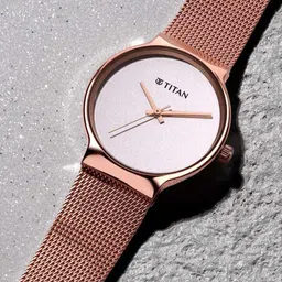 Titan Women Dial & Stainless Steel Bracelet Style Straps Analogue Watch NQ95141WM01-picture-18