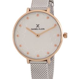 Daniel Klein Women Silver Textured Dial & Silver Bracelet Style Straps Analogue Watch-picture-37