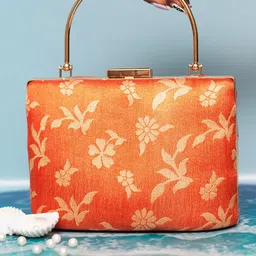 ARTKLIM Floral Printed Box Clutch-picture-44