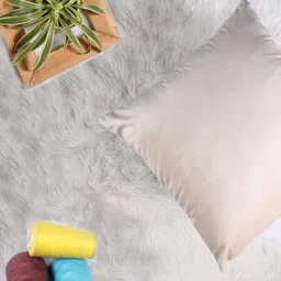 STITCHNEST Beige 5 Pieces Velvet Square Cushion Covers image 2