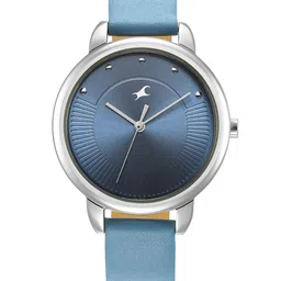 Fastrack Women Blue Brass Dial & Blue Stainless Steel Straps Analogue Watch-6282SL01-Blue image 5