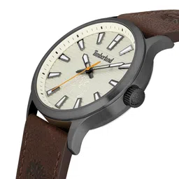 Timberland Men Beige Dial & Brown Leather Strap Analogue Watch TDWGA2152004 image 2