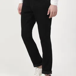 wrangler Men Slim Mid Rise Black Jeans image 3