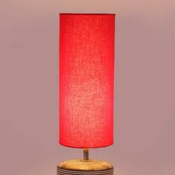 Devansh Red Wooden Table Lamps image 4