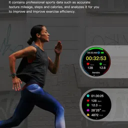 French Connection Black Textured R3-B Pro Smart Watch image 4